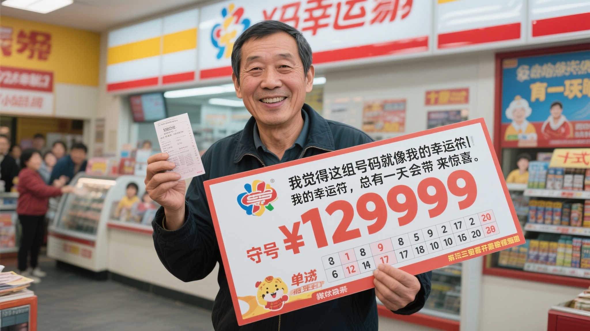 彩民坚守号码十余年揽大乐透1299万 源于即开票初识体彩 这位彩民并不是随意选号,而是选择了“守号